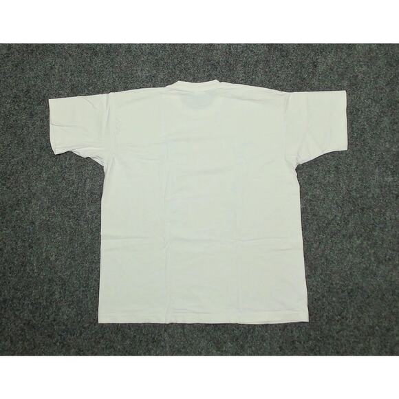 Vintage 90s Fruit Of The Loom Walk Your Talk Christian Graphic Tee Shirt XL - Picture 4 of 10